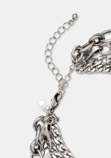 Golia Layered Chain T-Bar Necklace