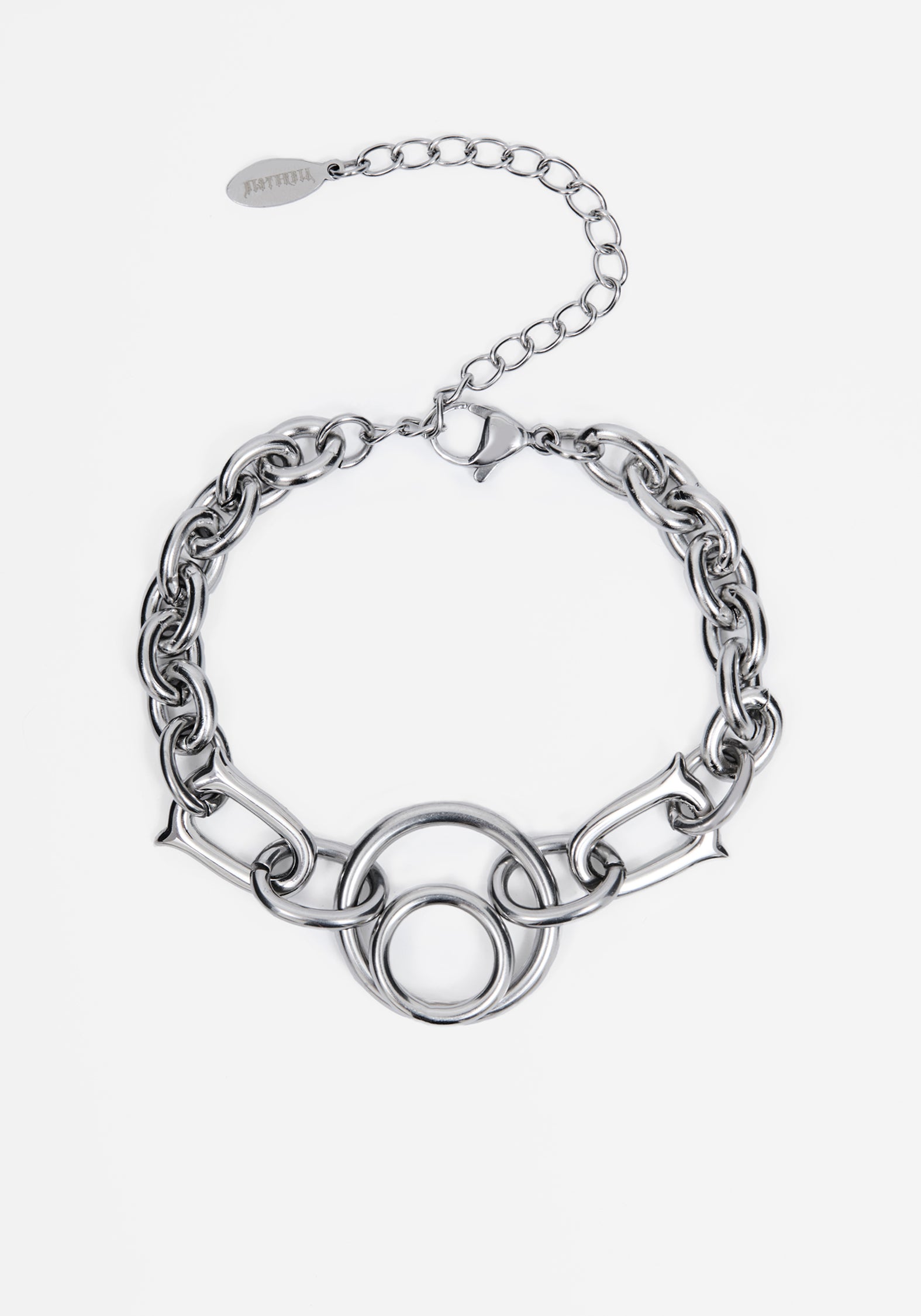 Ruzar Stainless Steel O-Ring Chunky Bracelet