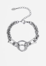 Ruzar Stainless Steel O-Ring Chunky Bracelet