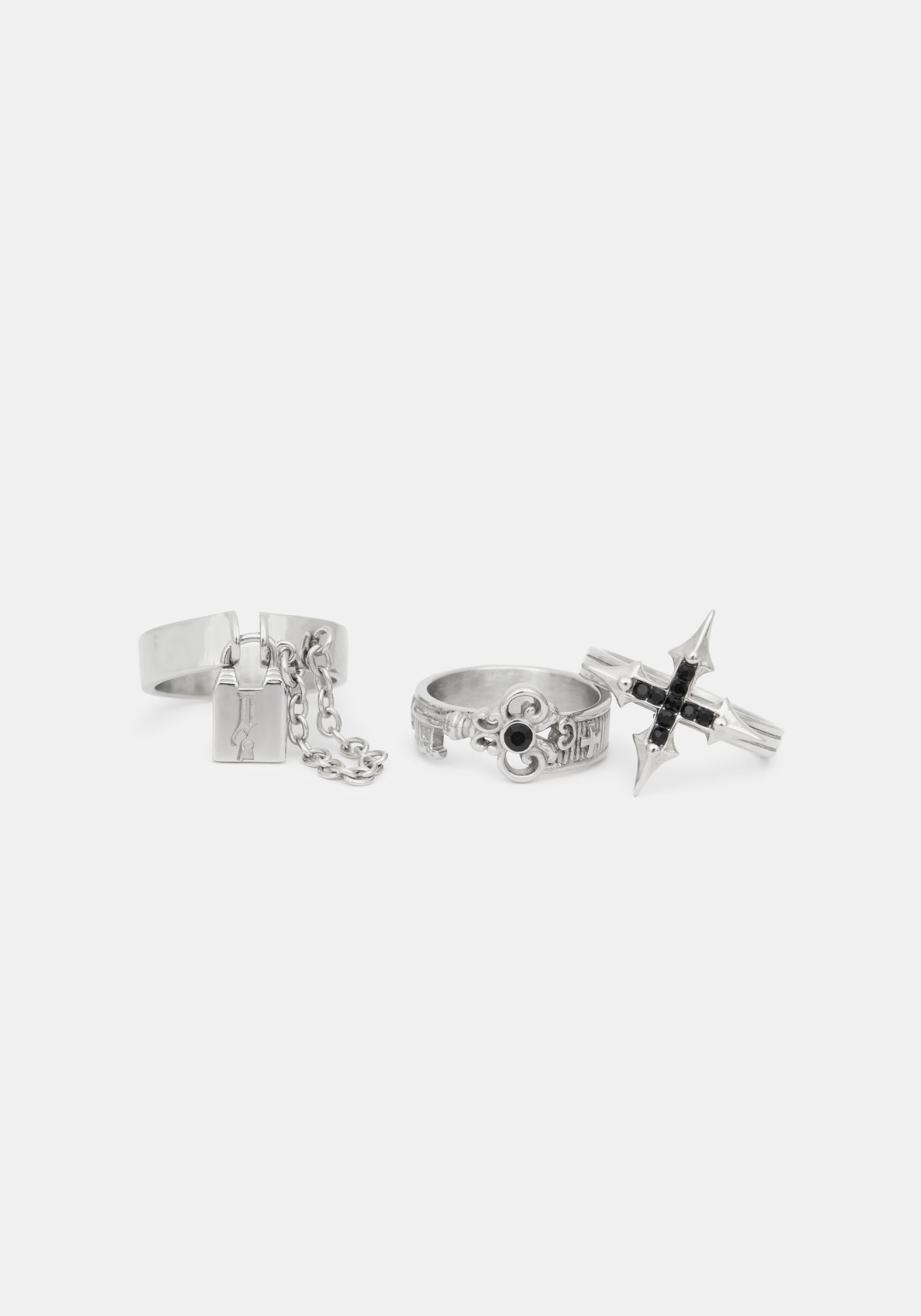 Lagoxin Stainless Steel Ring Set