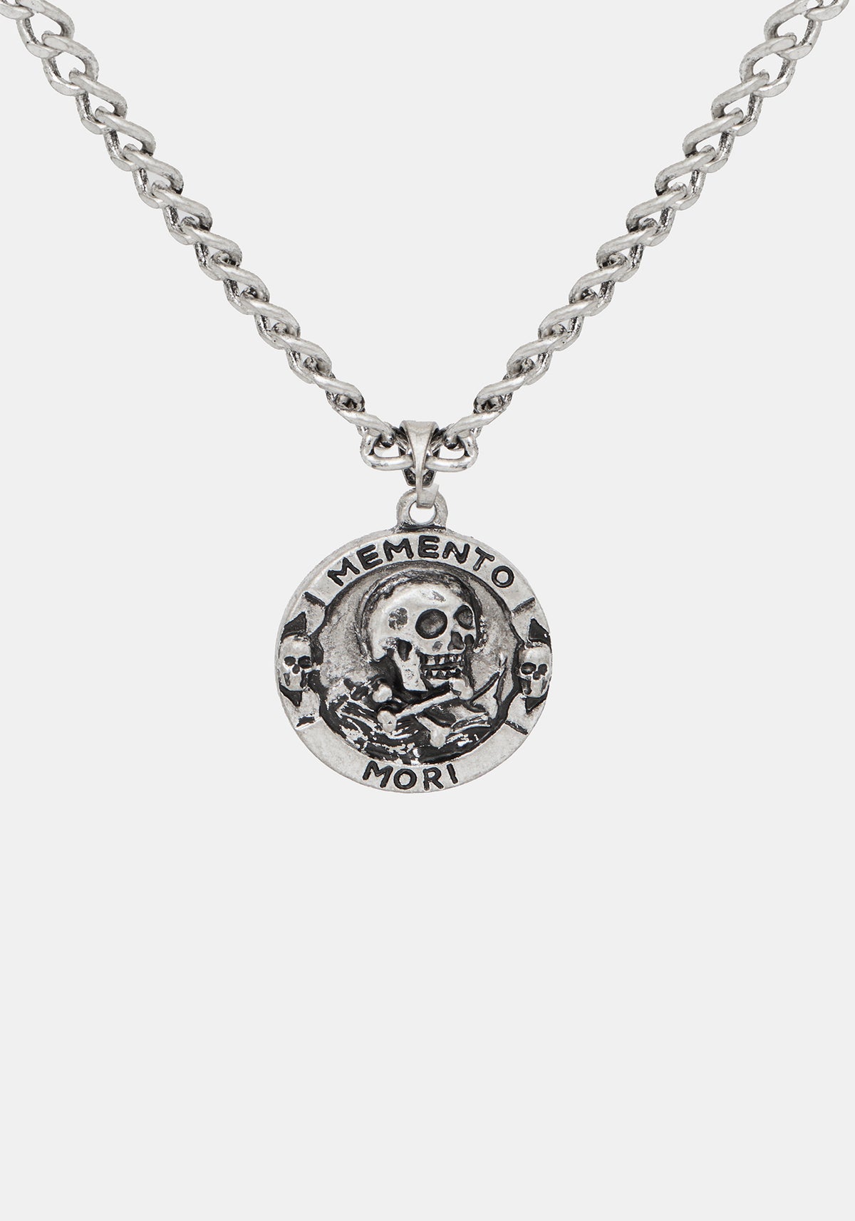Memento Mori Layered Chain Necklace
