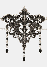 Evara Ornate Chain Drop Necklace