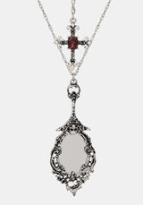 Orum Layered Charm Mirror Necklace