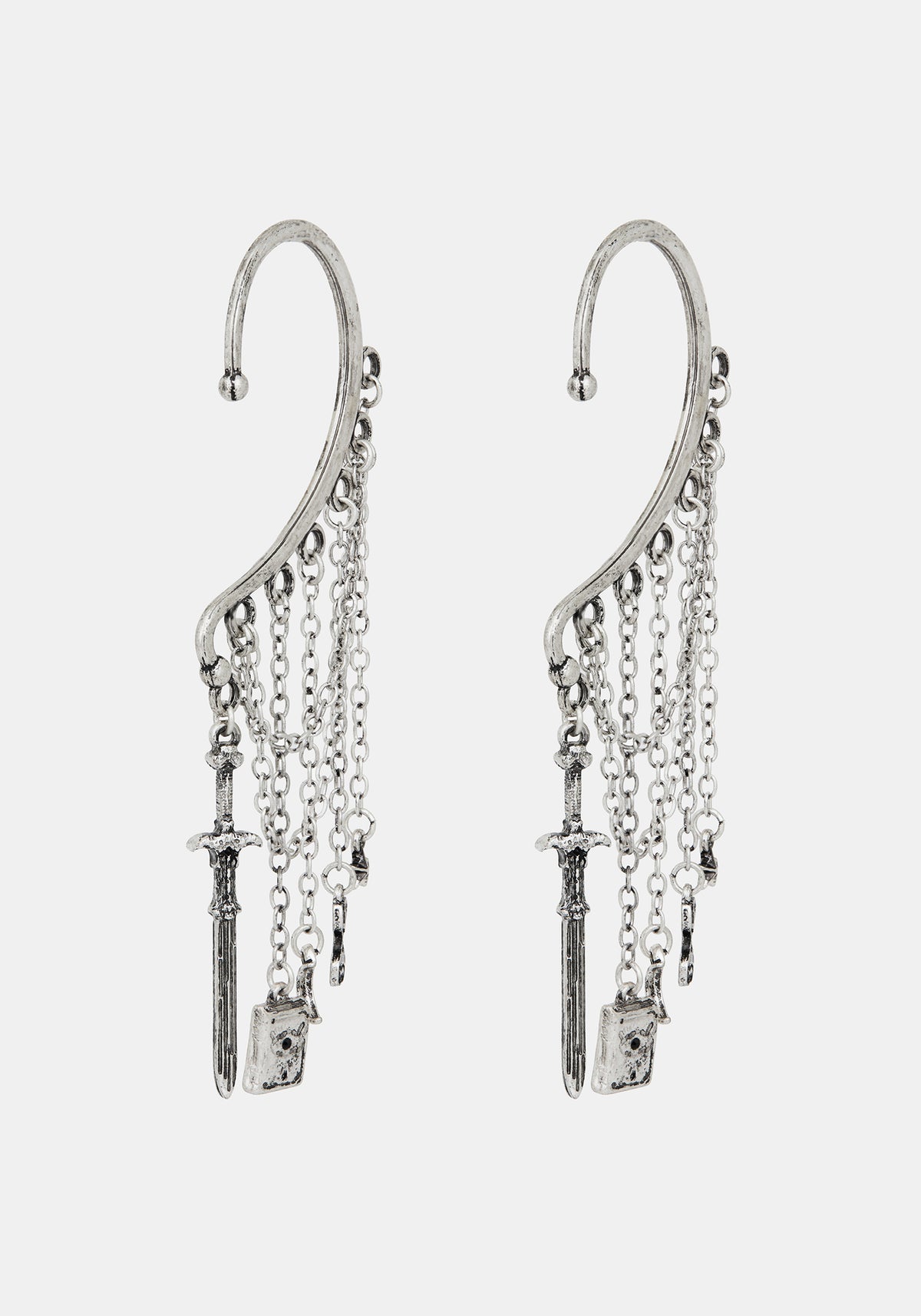 Eldun Sword Chain Ear Cuff