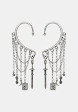 Eldun Sword Chain Ear Cuff