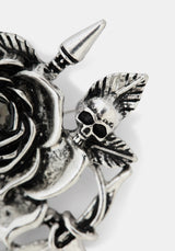 Sezora Rose Skull Brooch