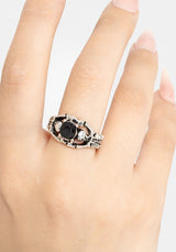 Quorin Skeleton Stone Ring S/M