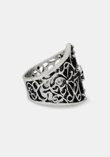 Vaelis Cross Skull  Chunky Ring