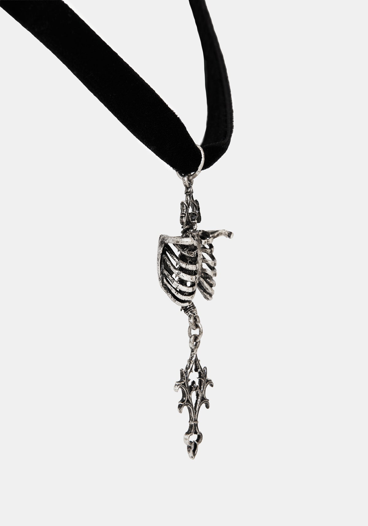 Quorin Skeleton Ribbon Choker