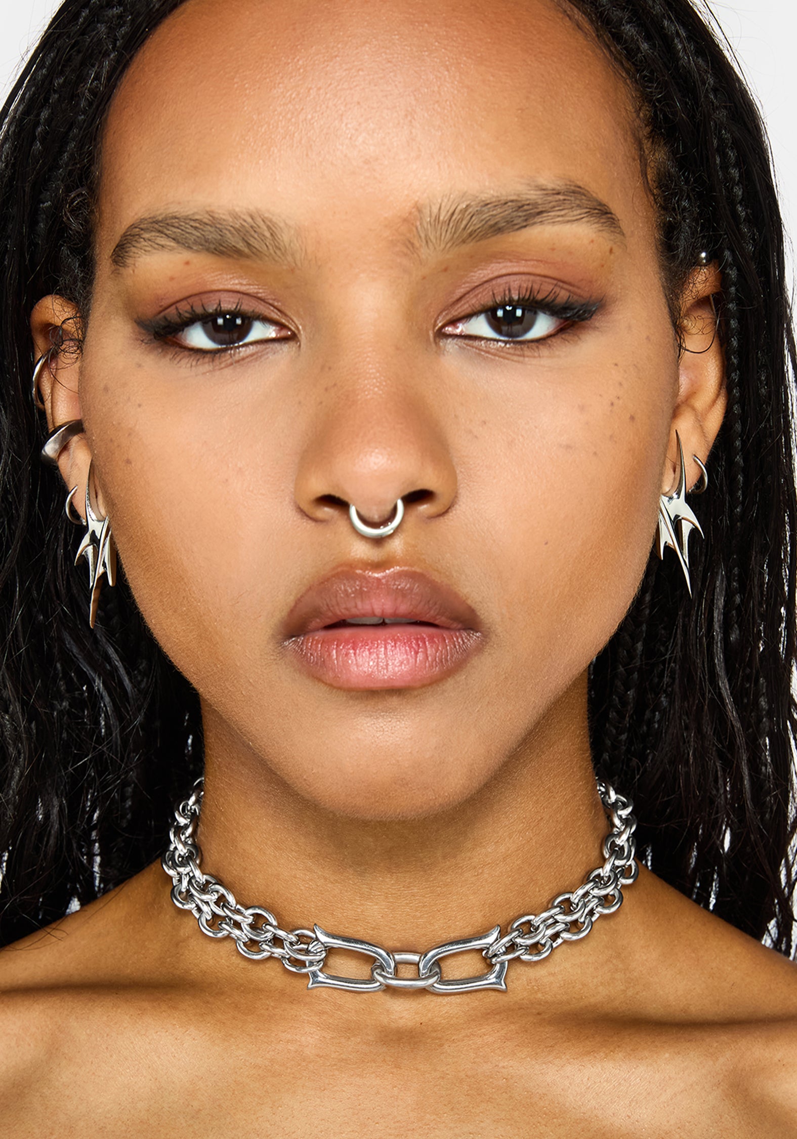 Ruzar Stainless Steel Chunky Chain Choker – Disturbia