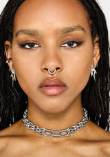 Ruzar Stainless Steel Chunky Chain Choker