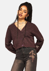 Maya Tile Embroidered Knit Cardigan
