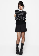 Wyn Cotton ZigZag Knit Long Sleeve Sweater