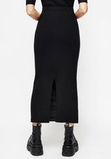 Kenna Flame Lurex Knit Maxi Skirt