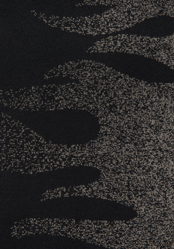 Kenna Flame Lurex Knit Maxi Skirt