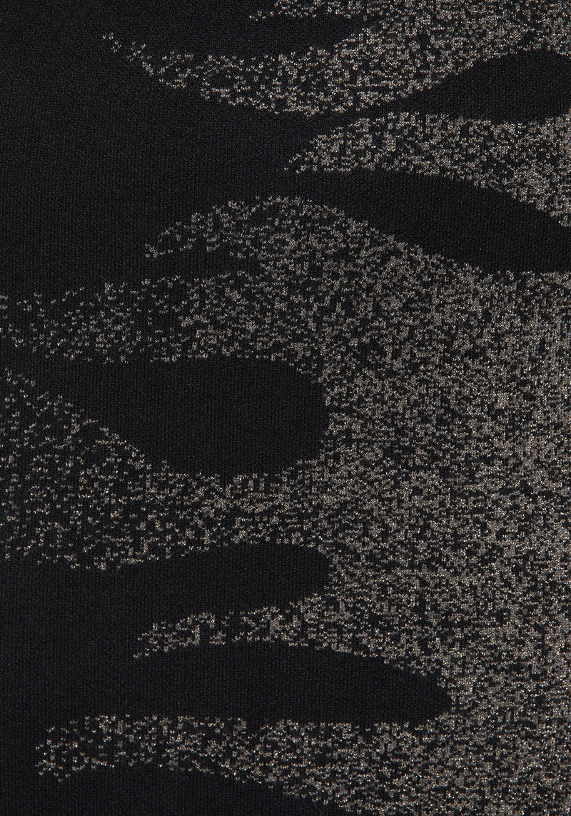 Kenna Flame Lurex Knit Maxi Skirt