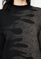 Kenna Flame Lurex Knit Sweater