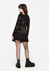 Diabolical Raised Jacquard Knit Sweater