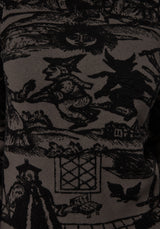 Diabolical Raised Jacquard Knit Sweater