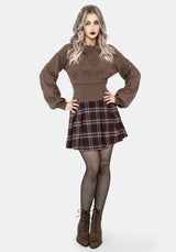 Covet Cotton-Blend Witches Knot Cable Knit Sweater