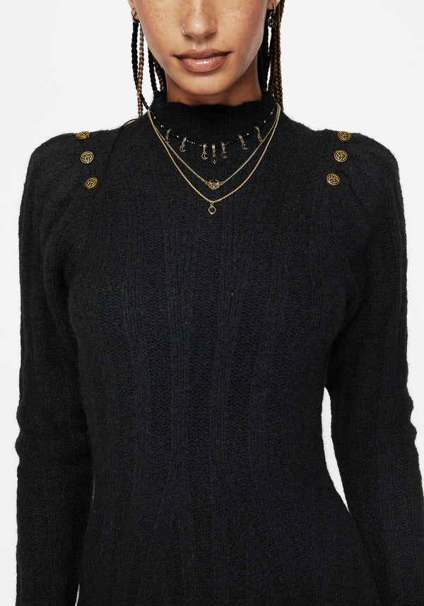 Dream Ribbed Skater Knit Dress