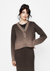 Nightjar Ombre Knit Cardigan - Taupe
