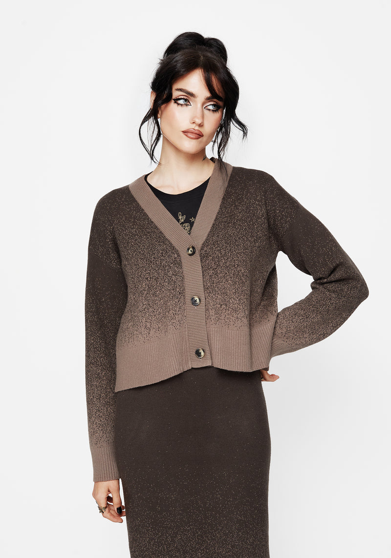 Nightjar Ombre Knit Cardigan - Taupe