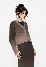Nightjar Ombre Knit Cardigan - Taupe