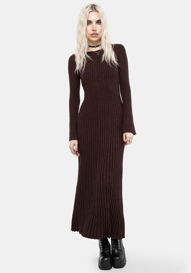 Estella Long Sleeve Knit Maxi Dress – Disturbia Estella Long Sleeve Knit Maxi Dress – Disturbia