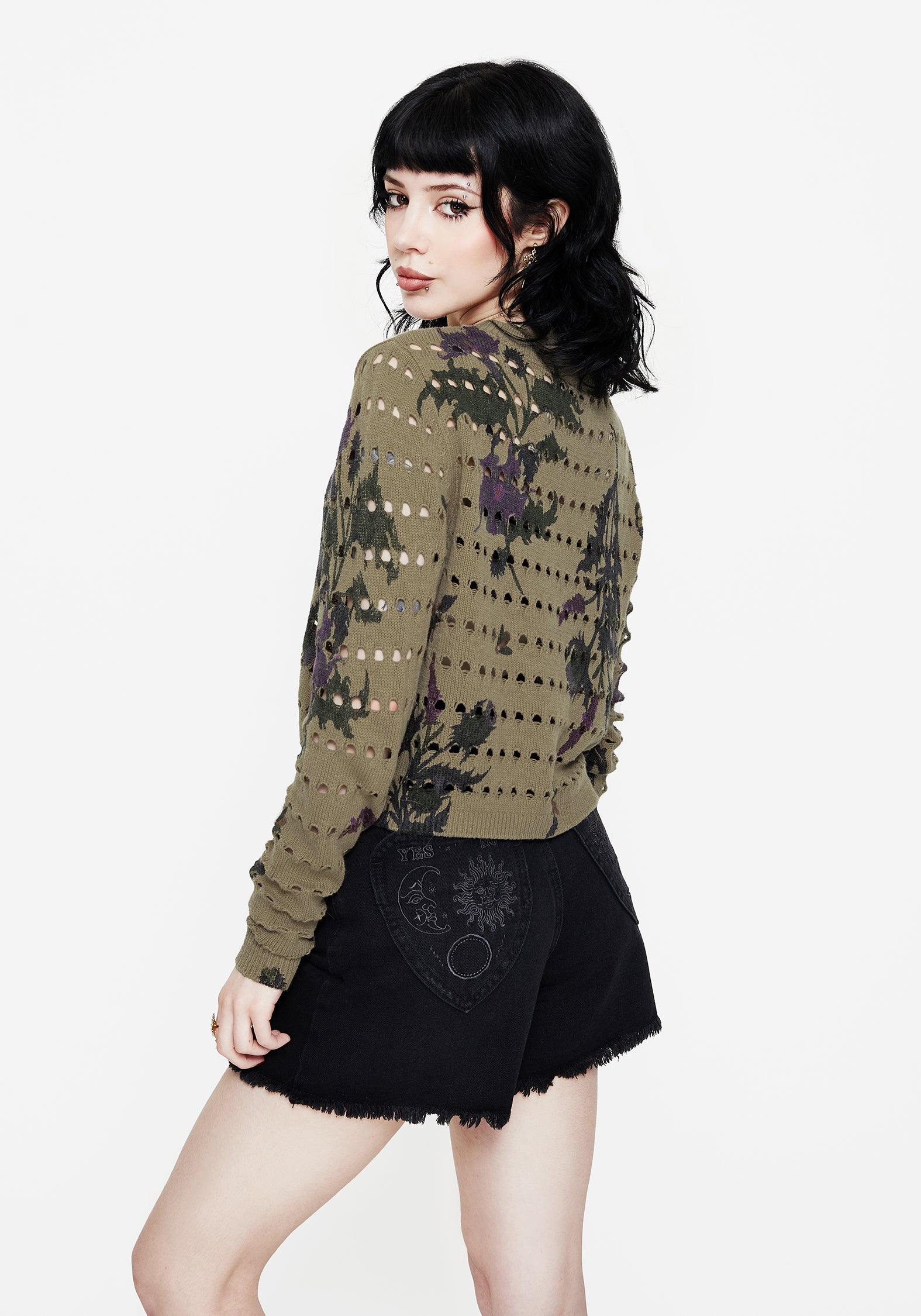 Cassandra Floral Knit Sweater