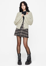 Artha Fluffy Cable Knit Cardigan