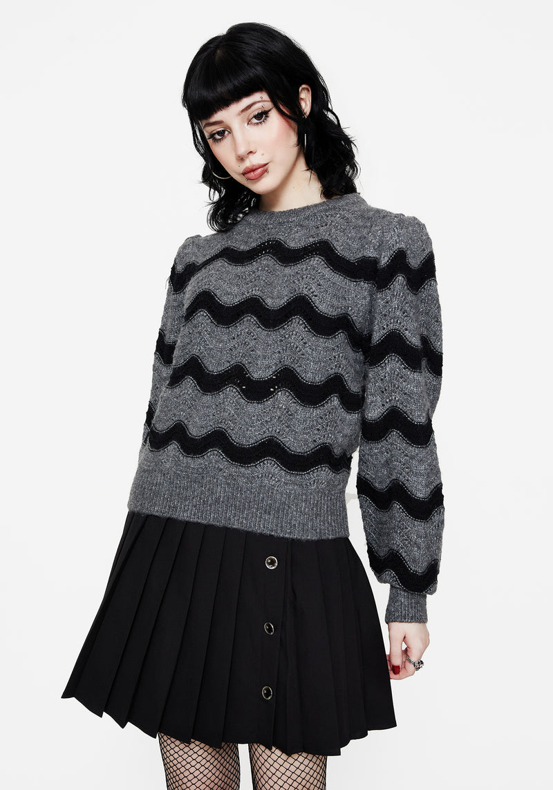 Nave Cotton Stripe Knit Sweater