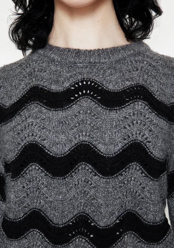 Nave Cotton Stripe Knit Sweater