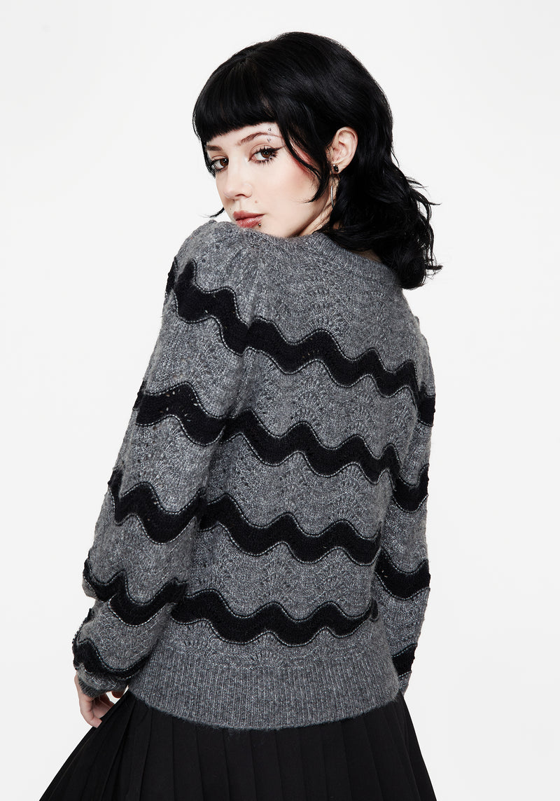 Nave Cotton Stripe Knit Sweater