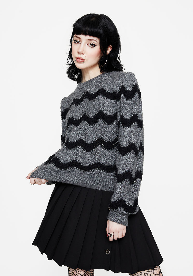 Nave Cotton Stripe Knit Sweater