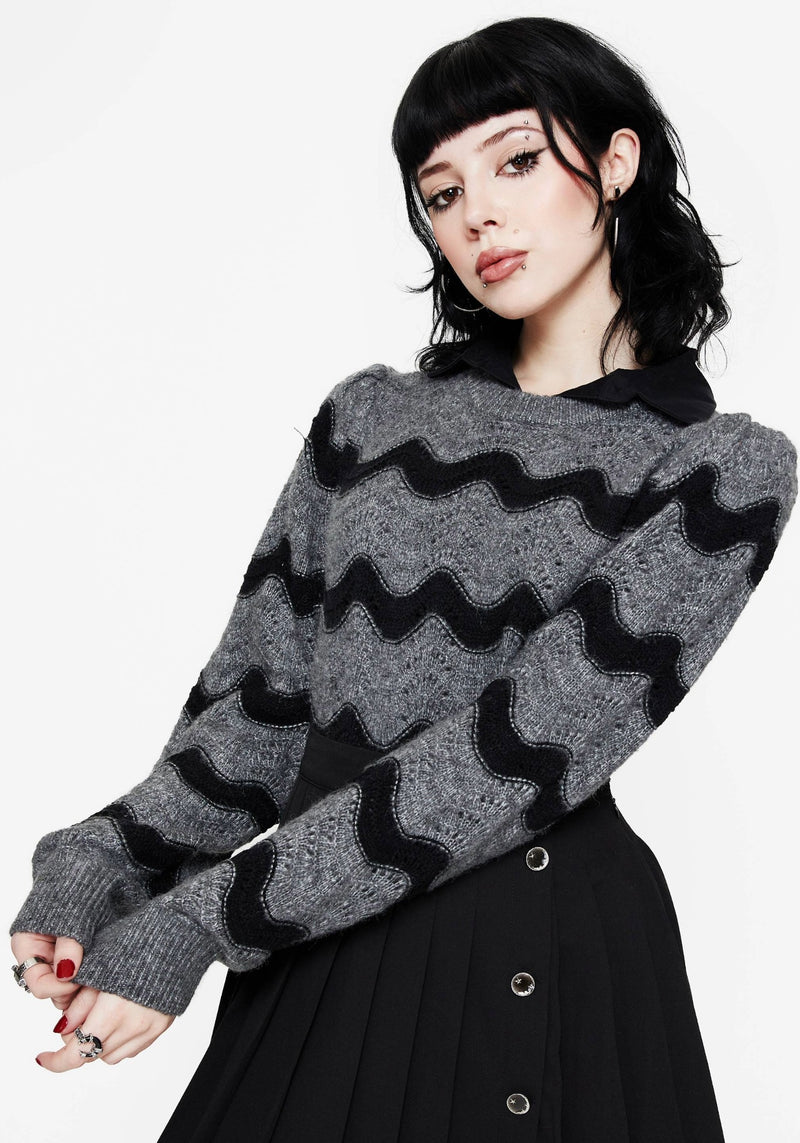 Nave Cotton Stripe Knit Sweater