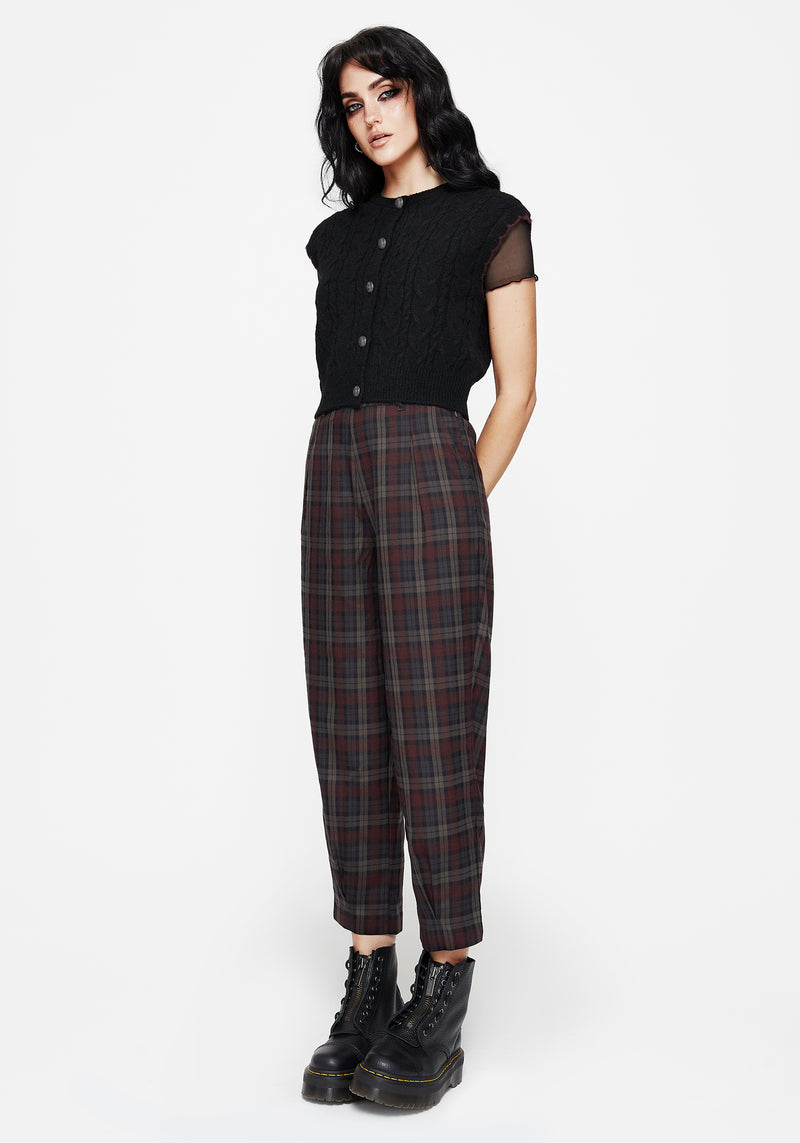 Sophia Button Up Cable Knit Waistcoat