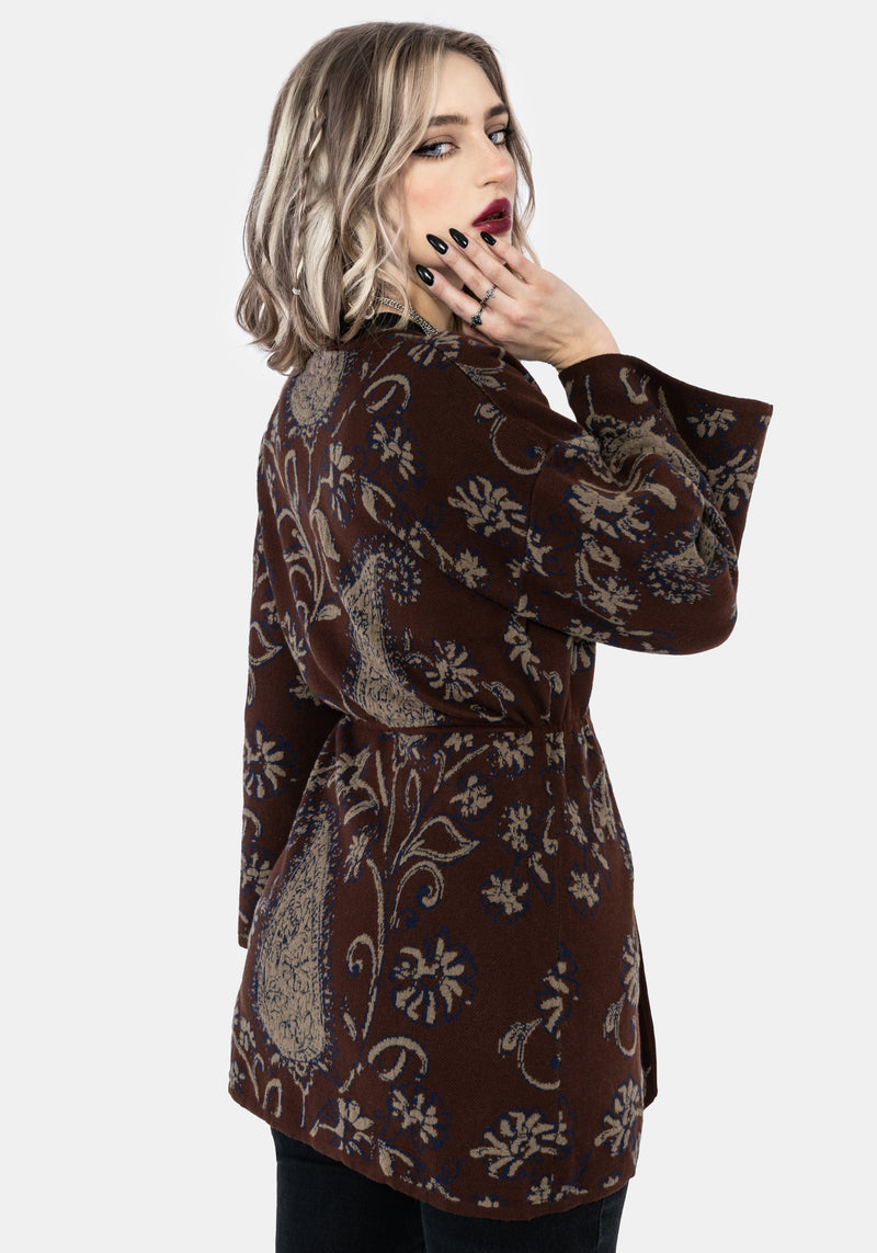 Gillian Cotton Paisley Knit Kimono – Disturbia