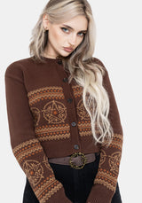Olympia Pentagram Fairisle Knit Cardigan