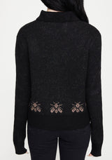 Aura Dragon Jacquard Collar Knit Sweater
