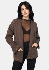 Maraea Belted Herringbone Coatigan