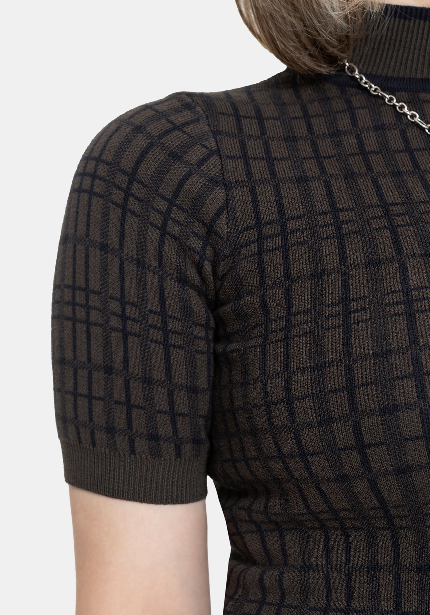 Glenna Check Knit Top – Disturbia