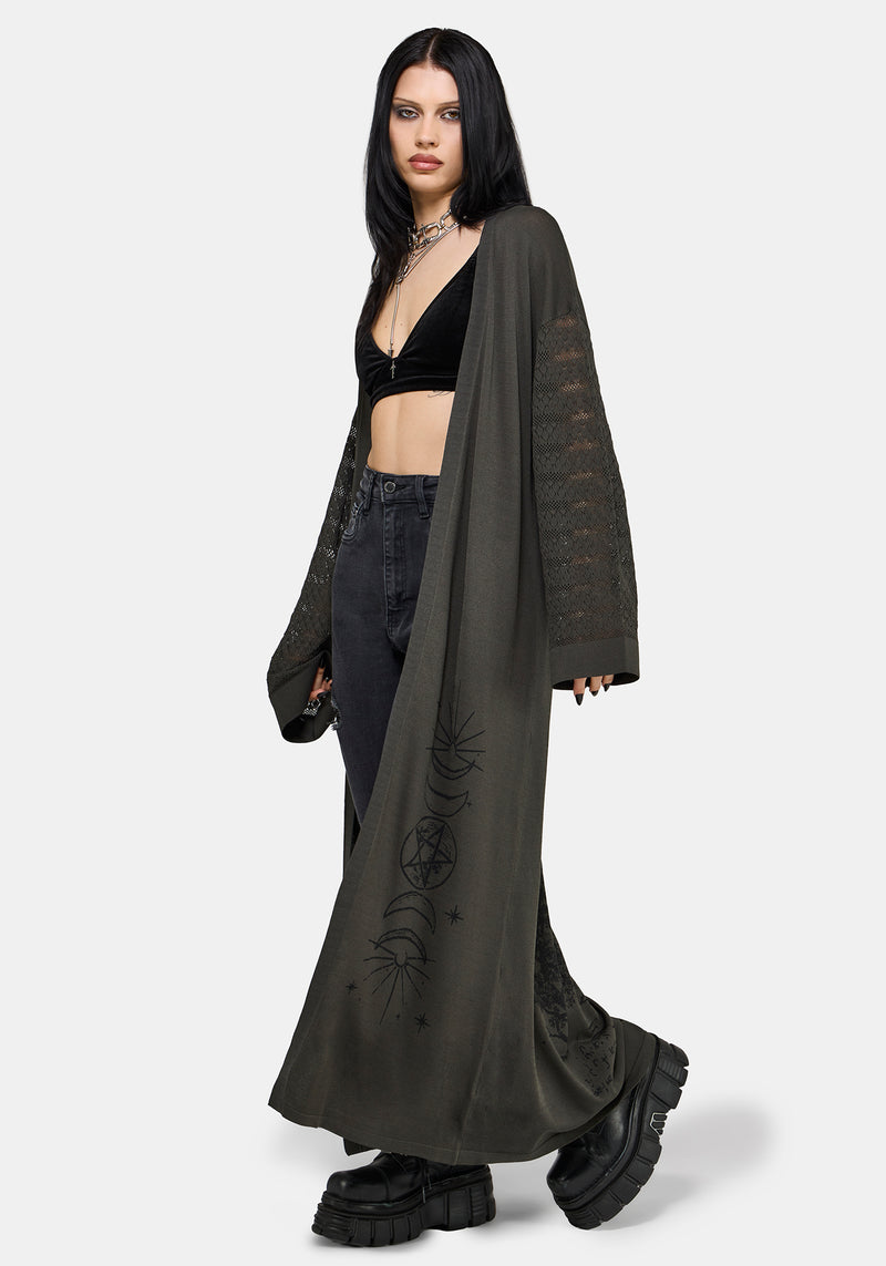 新品未使用CARLA　カーラ Lady puff tunic - Black Evander Cosmic Astrology Lightweight Longline Cardigan – Disturbia