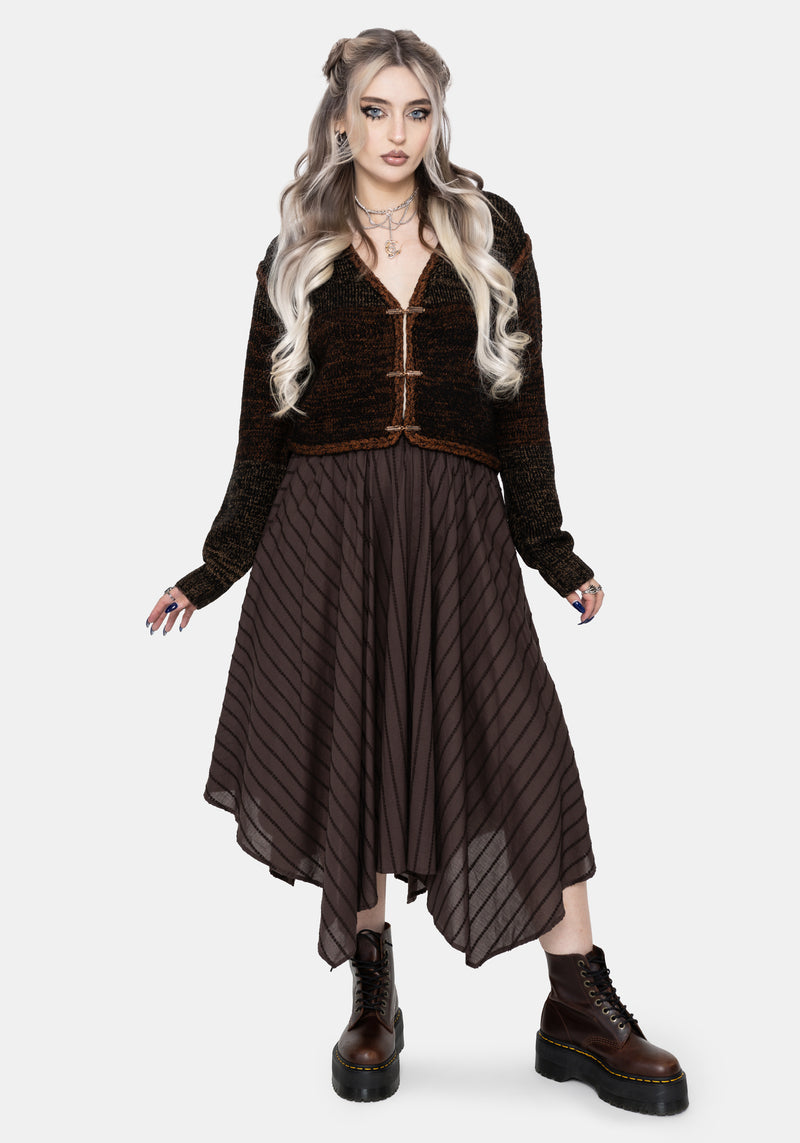 Shae Feather Clasp Knit Cardigan – Disturbia