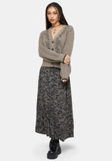 Sao Thistle Embroidered Knit Cardigan