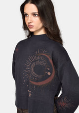 Angela Celestial Jacquard Knit Sweater