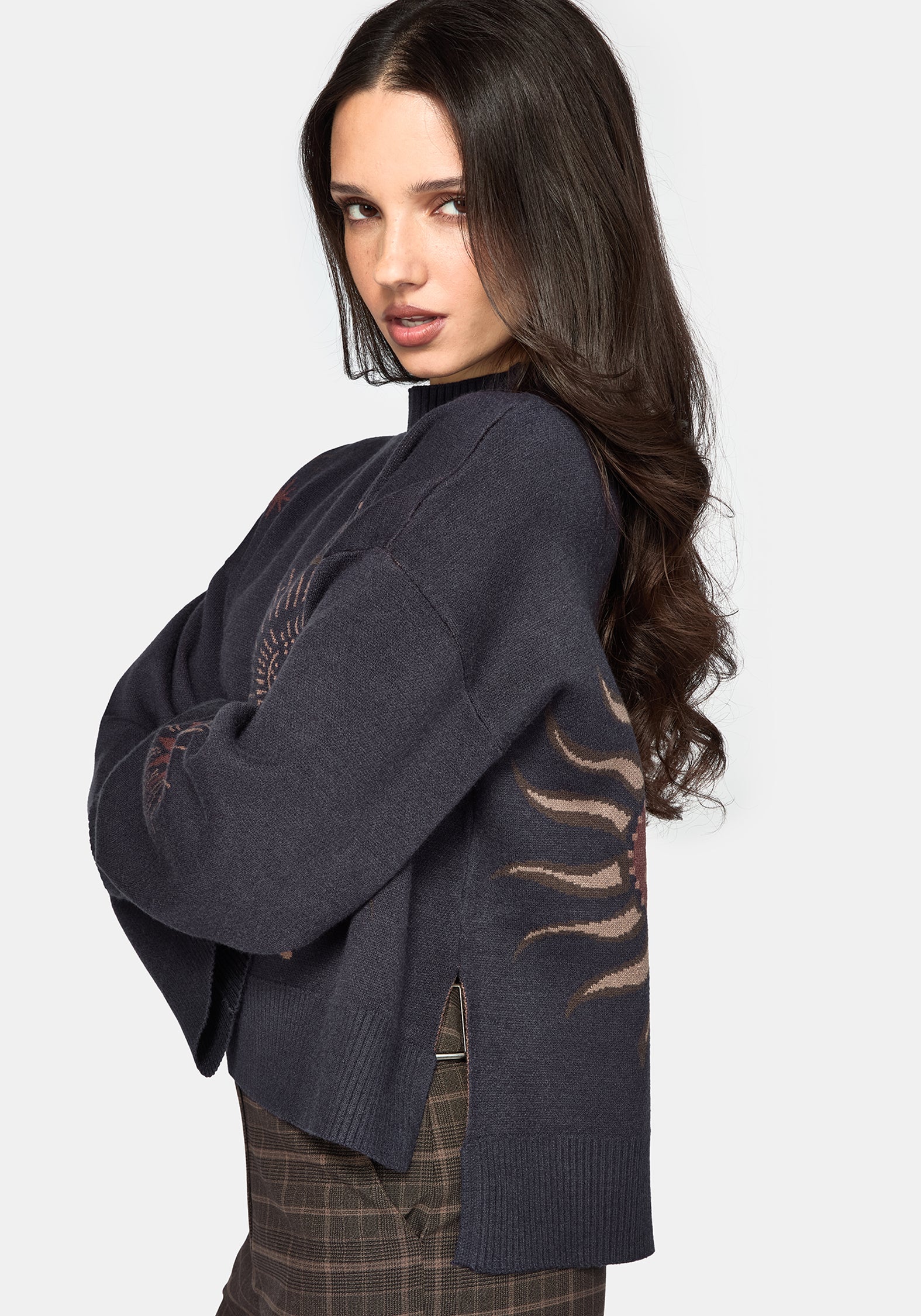 Angela Celestial Jacquard Knit Sweater
