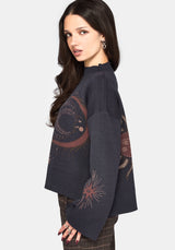 Angela Celestial Jacquard Knit Sweater