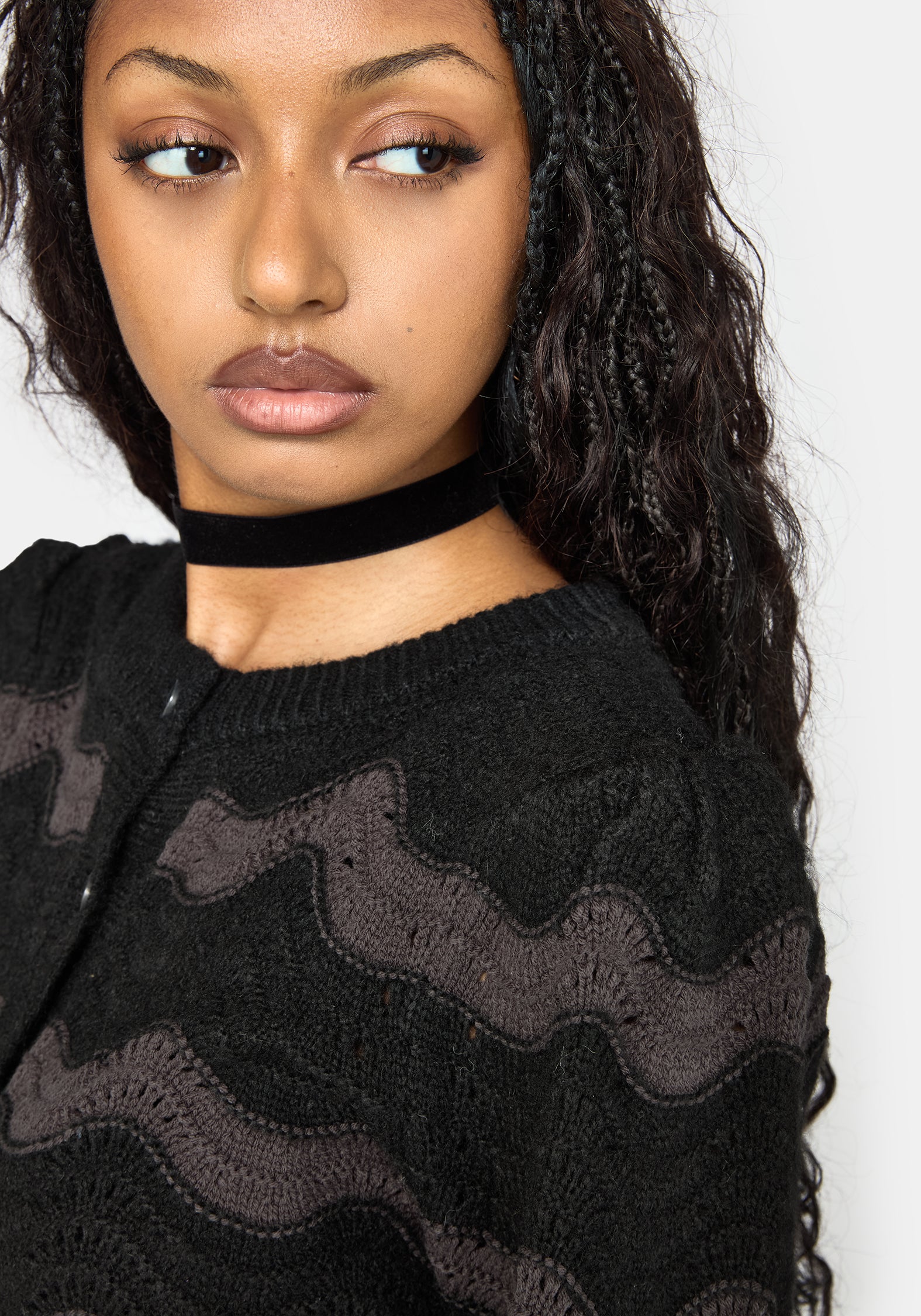 Nave Inverted Stripe Knit Cardigan – Disturbia