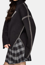 Mourn Moth Blanket Stitch Knit Sweater